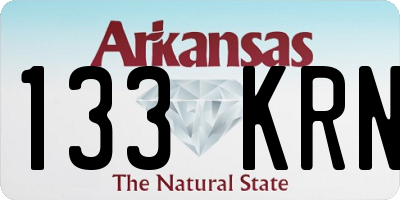 AR license plate 133KRN