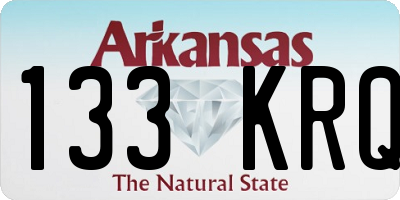AR license plate 133KRQ