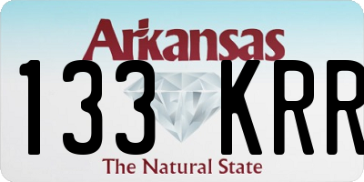 AR license plate 133KRR