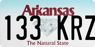 AR license plate 133KRZ