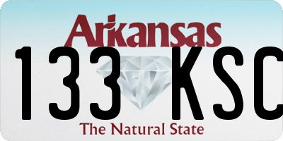 AR license plate 133KSC