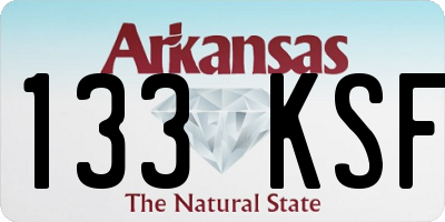 AR license plate 133KSF