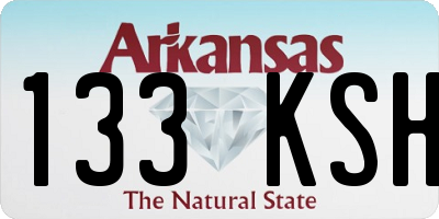 AR license plate 133KSH