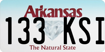 AR license plate 133KSI