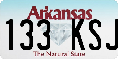 AR license plate 133KSJ