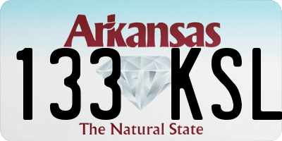 AR license plate 133KSL