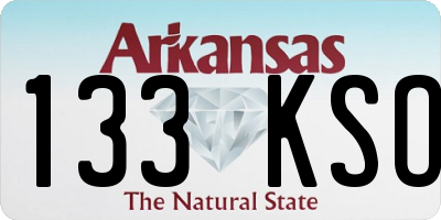 AR license plate 133KSO