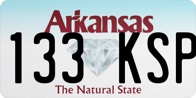 AR license plate 133KSP