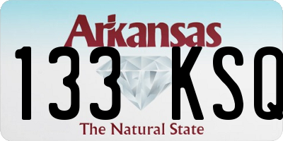AR license plate 133KSQ