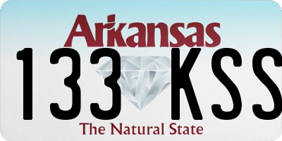 AR license plate 133KSS