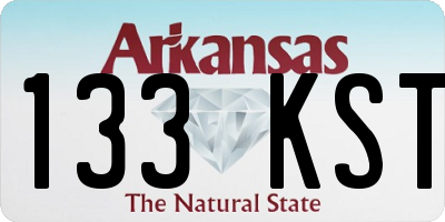 AR license plate 133KST