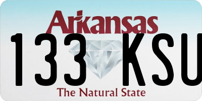 AR license plate 133KSU