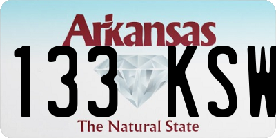 AR license plate 133KSW