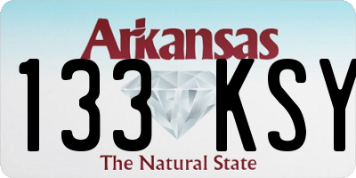 AR license plate 133KSY