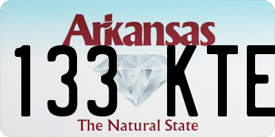 AR license plate 133KTE