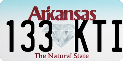 AR license plate 133KTI