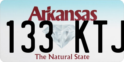 AR license plate 133KTJ