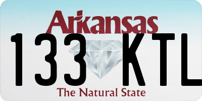 AR license plate 133KTL