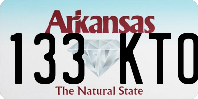 AR license plate 133KTO