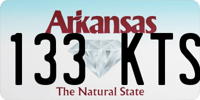 AR license plate 133KTS