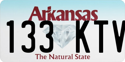 AR license plate 133KTV