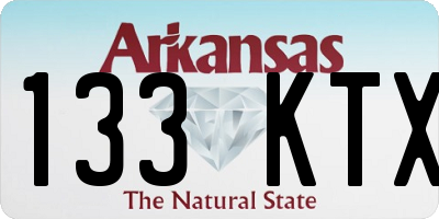 AR license plate 133KTX
