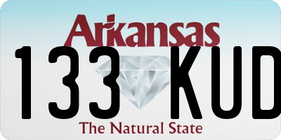 AR license plate 133KUD