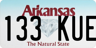 AR license plate 133KUE