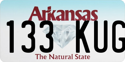 AR license plate 133KUG