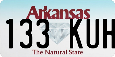 AR license plate 133KUH