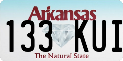 AR license plate 133KUI