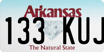 AR license plate 133KUJ