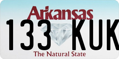 AR license plate 133KUK