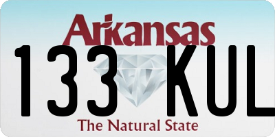 AR license plate 133KUL