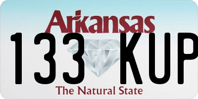 AR license plate 133KUP