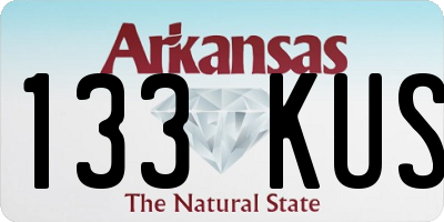 AR license plate 133KUS