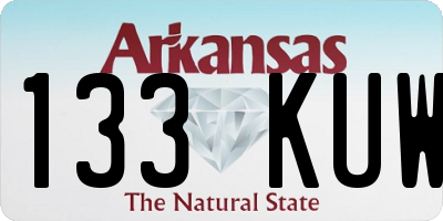 AR license plate 133KUW