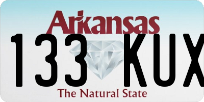AR license plate 133KUX
