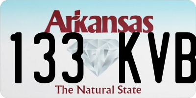 AR license plate 133KVB