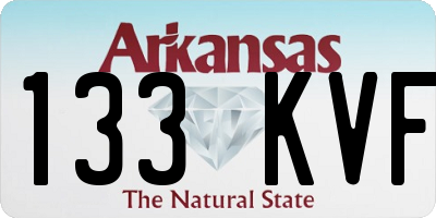 AR license plate 133KVF