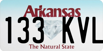 AR license plate 133KVL