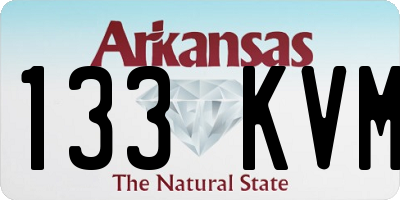 AR license plate 133KVM
