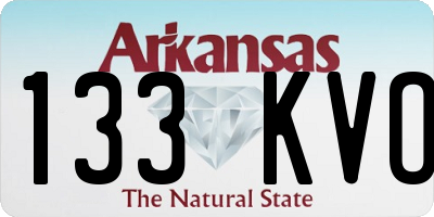 AR license plate 133KVO