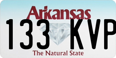 AR license plate 133KVP