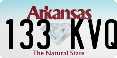 AR license plate 133KVQ