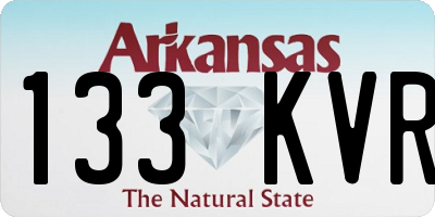 AR license plate 133KVR