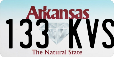 AR license plate 133KVS