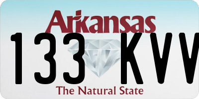 AR license plate 133KVV