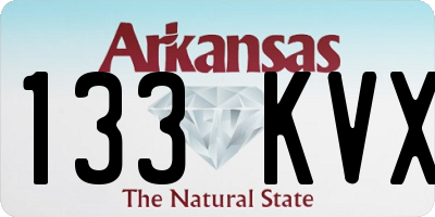 AR license plate 133KVX