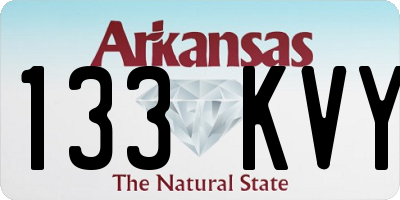 AR license plate 133KVY